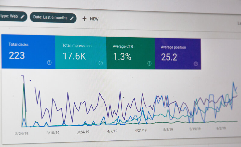 Image of analytics for the web